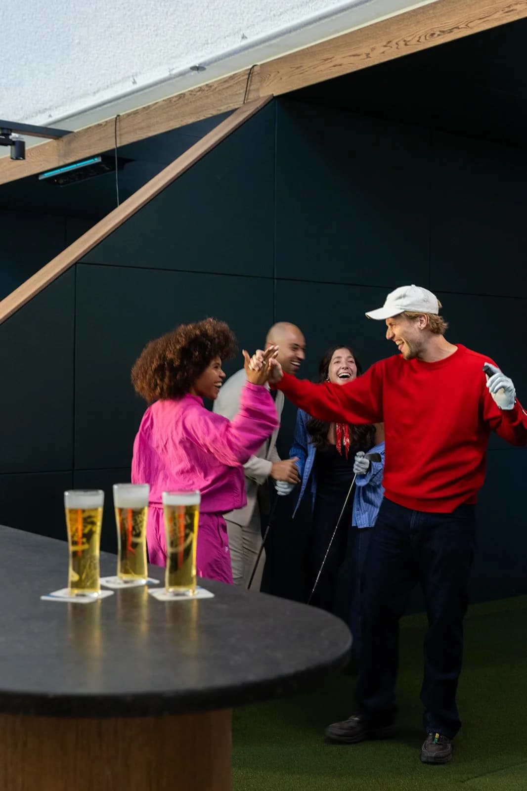 Socializing at Club Birdies